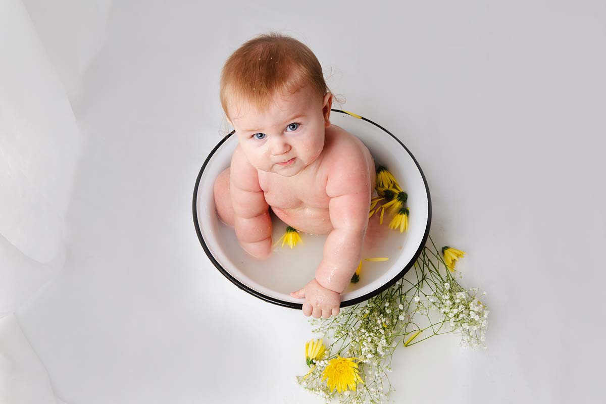 Erster Geburtstag Fotos Berlin milchbad fotoshooting